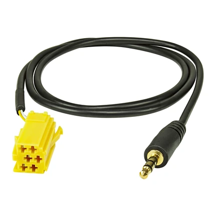 AUX-IN Adapter kompatibel mit Smart ForTwo (451) Fiat Grande Punto Alfa 159 auf 3 5mm Klinkenanschluß