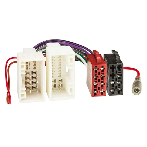 11111Radio Adapter Kabel kompatibel mit Hyundai Kia Elantra Genesis i10 i30 i40 ix20 ix35 Santa Fe Sonata Veloster Ceed Sportage Sorento Soul uvm. auf 16pol ISO Norm