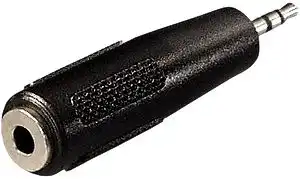 Adapter Klinkenstecker 2.5mm auf Klinkenkupplung 3.5mm stereo 