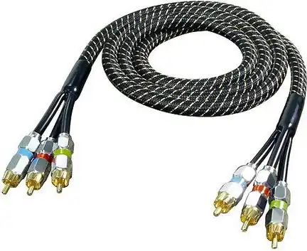 11111HIGH END RGB YUV Verbindungskabel "Nylon Serie" Länge: 1.5m Ausverkauf wegen Sortimentswechsel nur solange Vorrat reicht