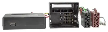 11111CAN Bus Interface Adapter kompatibel mit Renault Opel Clio Megane Scenic Twingo Wind Fluence Vivaro Renault Quadlock Zündplus Speedpuls Rückwärtsgang Radio-Kabelsatz adaptiert auf ISO