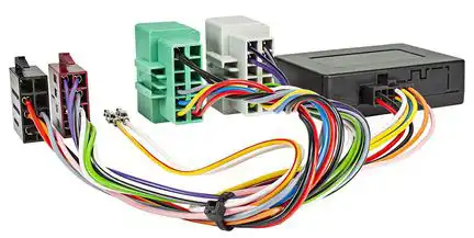 11111CAN Bus Interface Adapter kompatibel mit Volvo S60 V60 S70 V70 Volvo 12PIN (grau/grün) Zündplus Speedpuls Rückwärtsgang Radio-Kabelsatz