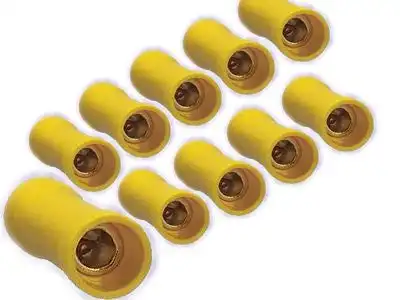 1111110x Kabelquetschverbinder 24K für Kabel 4 - 6mm² im Set gelb 