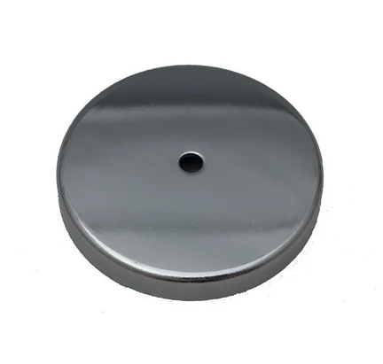 Rundmagnet starker Power Magnet bis zu 11 kg 0772.10549 51 x 6.3mm verchromtes Gehäuse