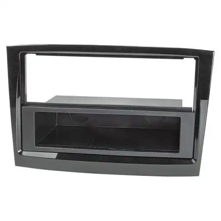 11111Radioblende kompatibel mit Opel Fiat Combo Doblo Piano Lack schwarz 