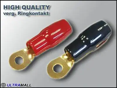 11111Ringkontakt High Quality 6mm² rot/schwarz 10 Stk. 