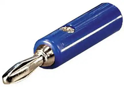 Schraubbarer Bananenstecker 0772.02101 Kennzeichnung: blau 