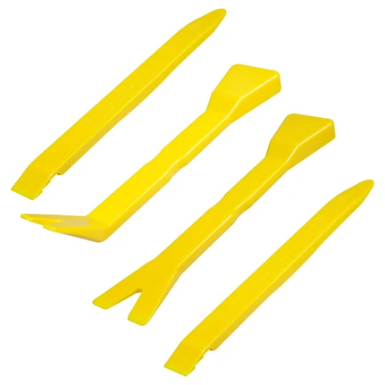 tomzz Audio Profi Demontage Kit für Zierleisten Türverkleidungen Blenden Kunststoff 4-teilig gelb