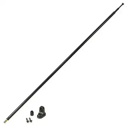 tomzz Audio 44cm - 120cm Antennenstab AM FM ohne Verstärker schwarz adaptiert auf M5