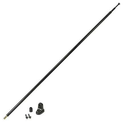 tomzz Audio 44cm - 120cm Antennenstab AM FM ohne Verstärker schwarz adaptiert auf M5