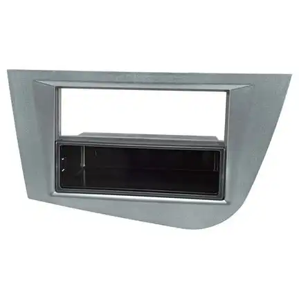 Radioblende kompatibel mit Seat Leon 2 (1P) 2005 bis 2012 graumetallic 