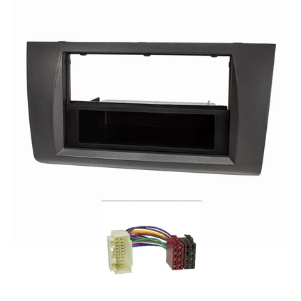 Radioblende Set kompatibel mit Suzuki Swift MZ/EZ Bj.2005-2010 anthrazit / schwarz mit Radioadapter ISO