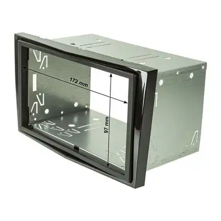 11111Doppel DIN Radioblende kompatibel mit Opel Antara Astra Zafira Corsa Tigra Vivaro 2-DIN Piano Lack schwarz mit Einbaukit