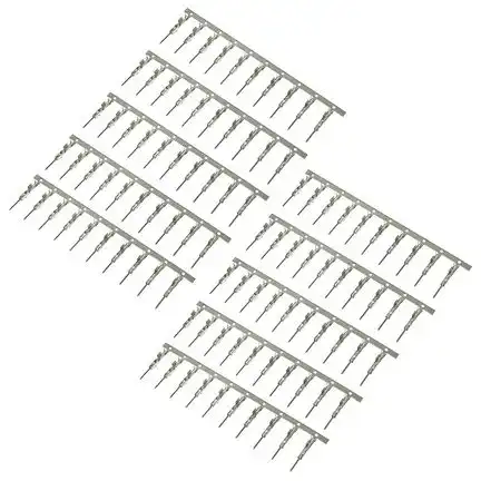 MQS Kontakte ( male ) Stecker 100 Stück für Quadlock Buchse Einsatz weis 24 polig