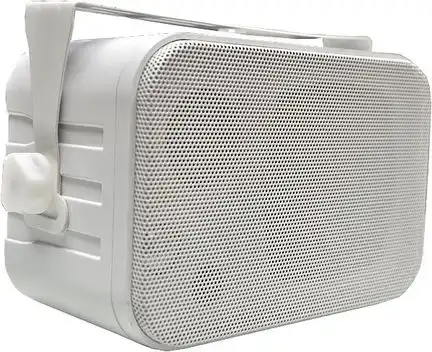 11111Dynavox Mini 3-Wege Lautsprecher-Box mit Halterung /Farbe: weiß 100 W / 4 Ohm