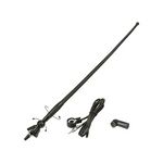 40cm Gummiantenne AM FM ohne Verstärker schwarz adaptiert auf DIN (m) 