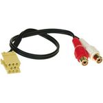 AUX Adapter kompatibel mit Fiat Mini-ISO Anschluss gelb mit 