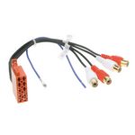 Vorverstärker Adapter kompatibel mit Audi Seat Skoda VW mit 10pol ISO 