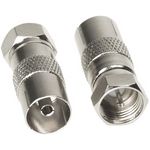 Antennenadapter adaptiert von F-Stecker auf Koax Buchse 