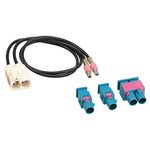 Antennenadapter adaptiert von Doppel-Fakra (f) auf Doppel-Fakra (m) / 