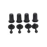 4 Set - Befestigungsnoppen 0772.10844 Kunststoff schwarz für 