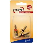 Dynavox 6mm Bananenstecker X-4005 Kennzeichnung: Rot/Schwarz 