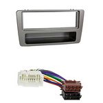 Radioeinbauset kompatibel mit Honda Civic 1-DIN mit Fach silber bis 