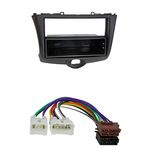 Radioeinbauset kompatibel mit Toyota Yaris 1-DIN mit Fach schwarz Bj. 