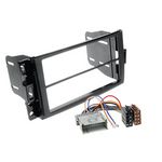 Radioeinbauset kompatibel mit General Motors Hummer (H3) 2-DIN schwarz 