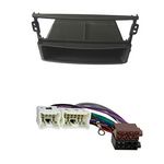 Radioeinbauset kompatibel mit Nissan 350Z (Z33) 2-DIN mit Fach schwarz 