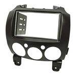 2-DIN Radioblende kompatibel mit Mazda 2 schwarz ab Bj. 2007 