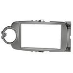 Radioblende 0772.06764 kompatibel mit Toyota Yaris 2-DIN silber ab Bj. 
