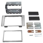 Radioblende 0772.06022 kompatibel mit Iveco Daily 2-DIN-Set silber ab 
