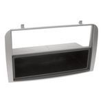 Radioblende kompatibel mit Alfa 147 GT (937) 2-DIN mit Fach silber bis 