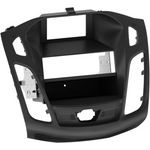 Radioblende kompatibel mit Ford Focus (DYB) 2-DIN-Set mit Fach schwarz 