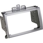 Radioblende kompatibel mit Hyundai i20 (PB) 2-DIN-Set silber Bj. 