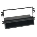Radioblende kompatibel mit Kia Carens II 1-DIN mit Fach schwarz Bj. 