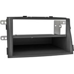 Radioblende kompatibel mit Kia Sorento II (XM) 2-DIN mit Fach schwarz 