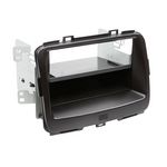 Radioblende kompatibel mit Kia Carens (RP) 2-DIN mit Fach schwarz ab 