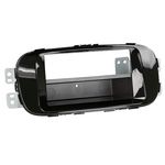 Radioblende kompatibel mit Kia Soul (PS) 2-DIN mit Fach piano schwarz 