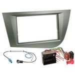 Radioeinbauset 0772.07404 kompatibel mit Seat Leon 2-DIN anthrazit ab 