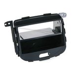 Radioblende kompatibel mit Hyundai i10 (PA) 2-DIN mit Fach schwarz / 