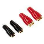 Flachstecker-Set 2.8mm / 4.8mm vergoldet je 2 Stück 