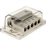 Verteilerblock 5 fach Silver-Edition 