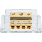 Verteilerblock 1 x 50 mm² + 2 x 20 mm² Eingang + 4 x 20 mm² Ausgang 