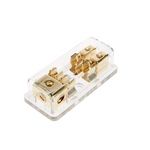 Sicherungsverteilerblock AGU 1x 25 mm² auf 2 x 10 mm² gold Edition 