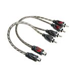 Y-Cinchkabel TYRO Economy Line (2 Stk.) 2 Stecker / 1 Buchse 0.3m 
