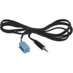 Klinkenstecker 3.5mm Stereo auf Mini-ISO (blau) 