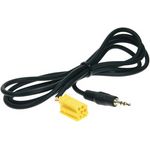 AUX Adapter kompatibel mit Fiat 1.25 m adaptiert von Mini-ISO auf 