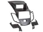 Radioblende kompatibel mit Ford Fiesta (JA8) 2-DIN mit Display schwarz 